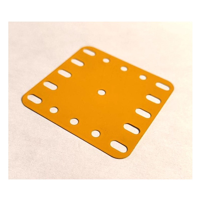 Plaque flexible Meccano 5x5 trous jaune anglais