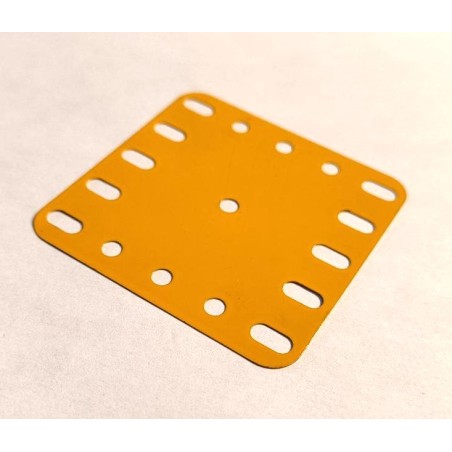 Plaque flexible Meccano 5x5 trous jaune anglais