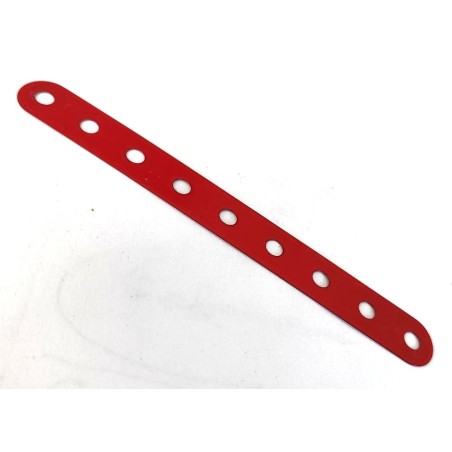 Bande flexible Meccano 9 trous rouge