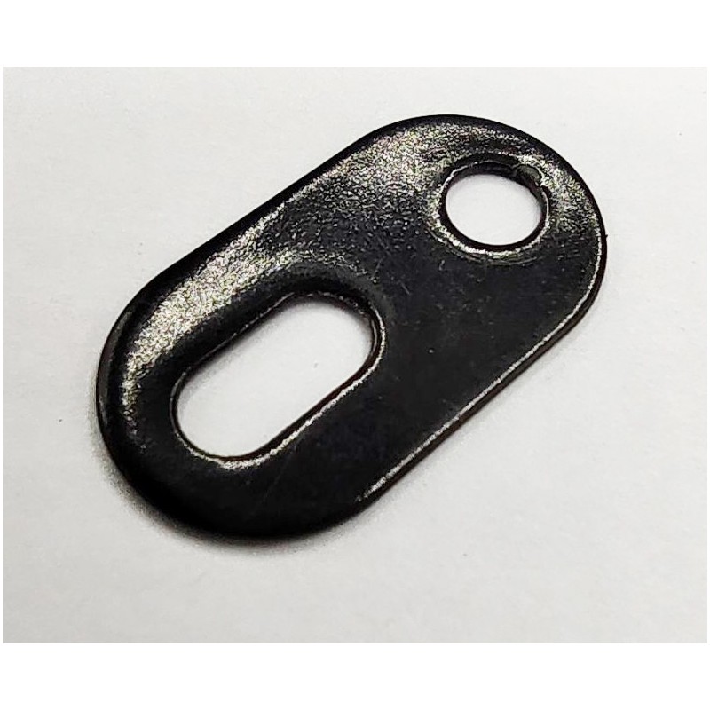 Support plat Meccano noir brillant