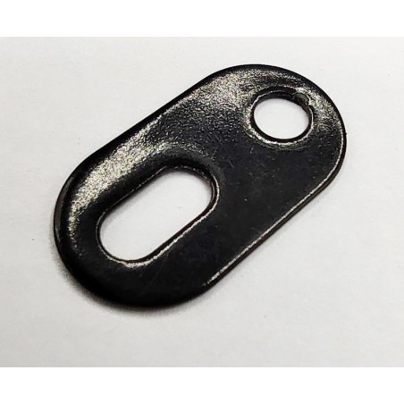 Support plat Meccano noir brillant