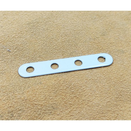 Bande étroite Meccano 4 trous blanc brillant
