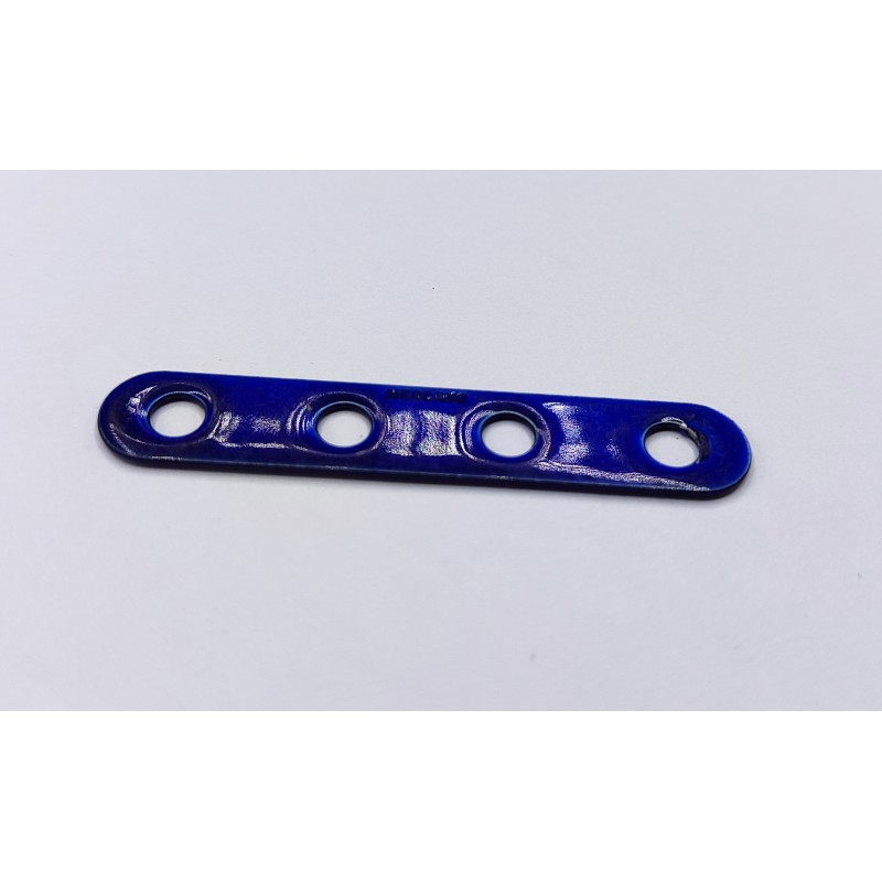 Bande étroite Meccano 4 trous violet