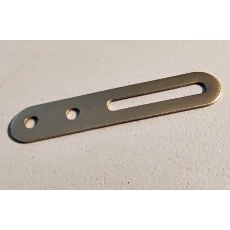 Bande glissière 64 mm compatible Meccano zinguée