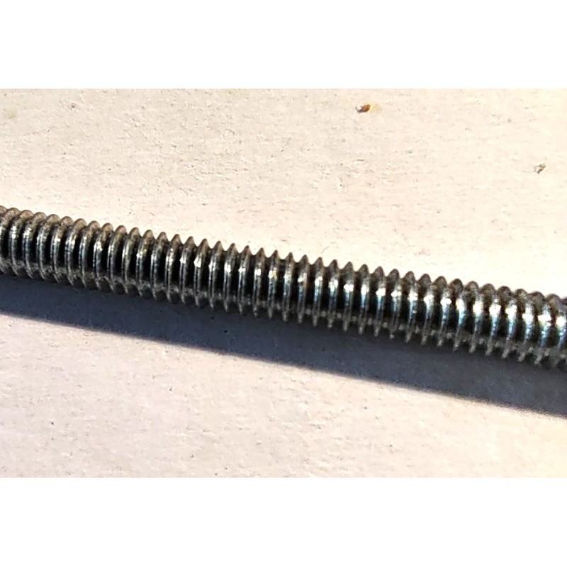 Tige filetée Meccano 150 mm métal blanc