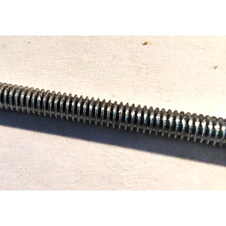 Tige filetée Meccano 90 mm métal blanc