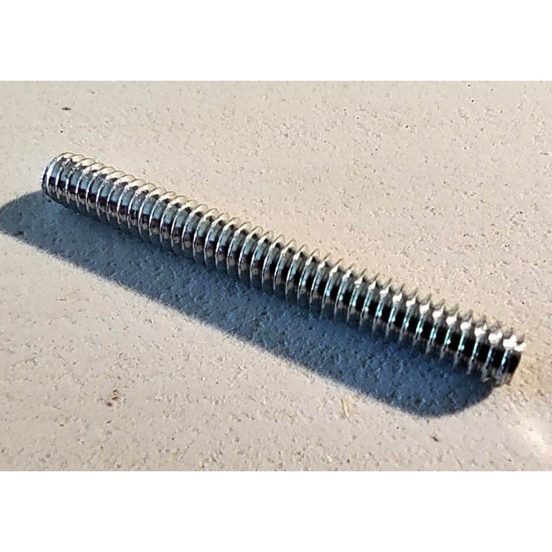 Tige filetée Meccano 32 mm métal blanc