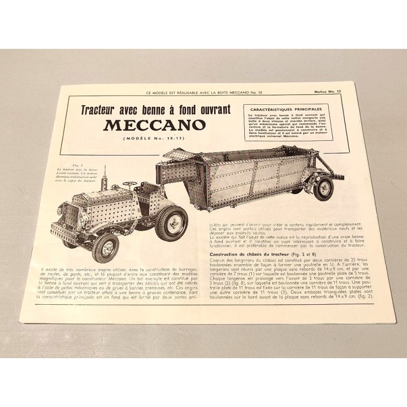 Notice Meccano n°13