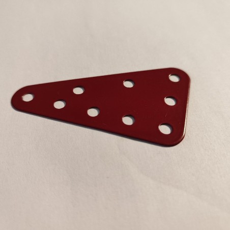 Plaque flexible triangulaire Meccano 5x3 trous violet