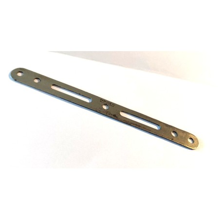 Bande-glissière Meccano de 14 cm nickelée