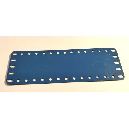 Plaque bande Meccano 5 x 15 trous bleue