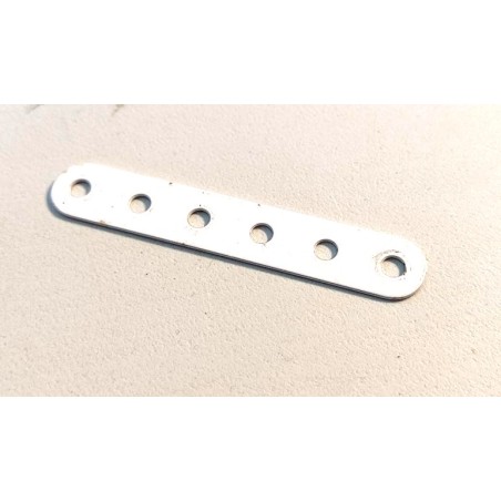 Bande Meccano 6 trous blanche