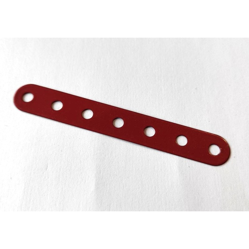 Bande flexible Meccano 7 trous brun rouge