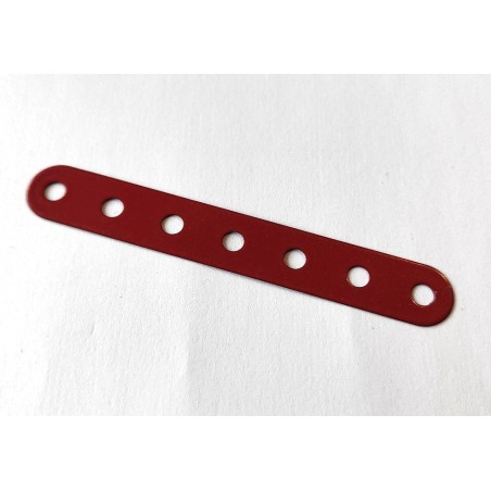 Bande flexible Meccano 7 trous brun rouge