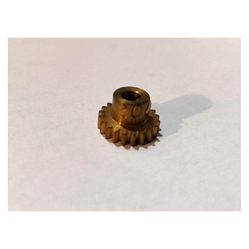 Pignon Meccano 20 dents longueur 3 mm en laiton