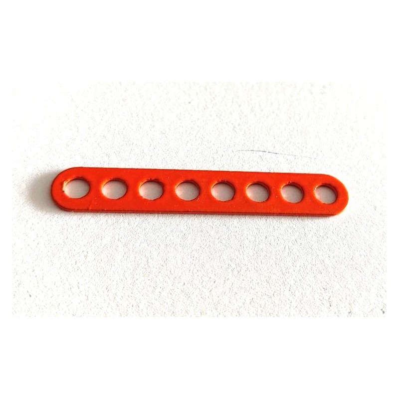 Bande étroite 8 trous, double perforation, orange