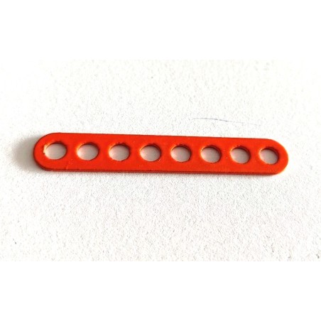 Bande étroite 8 trous, double perforation, orange
