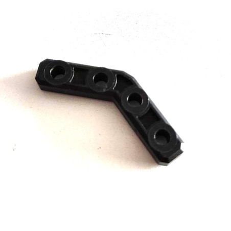 Gousset plastique épais 135° noir