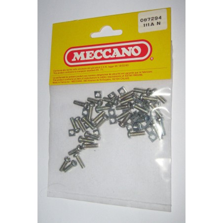 Sachet de 30 boulons et écrous Meccano