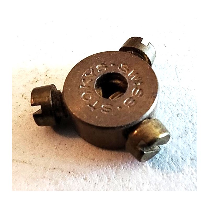 Bague 3 trous taraudés laiton Stokys compatible Meccano