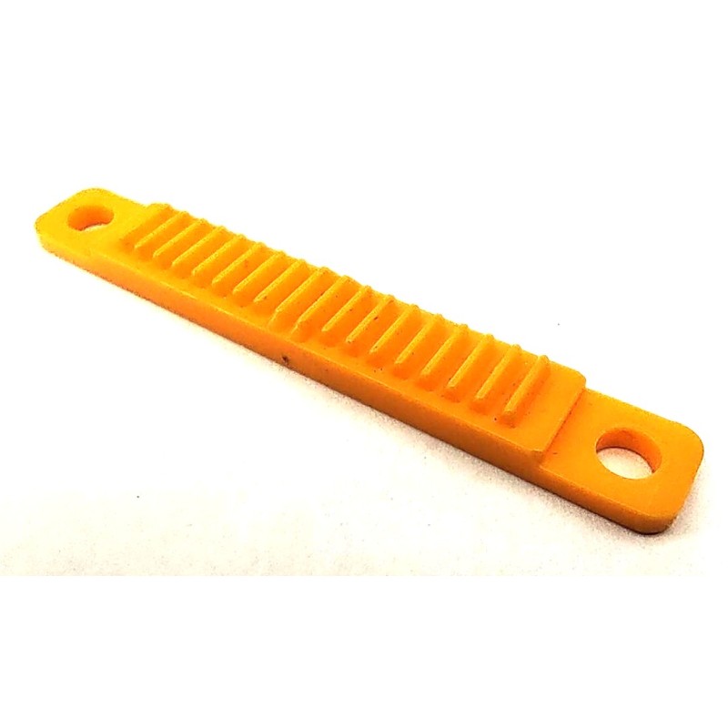 Crémaillère Meccano plane plastique jaune