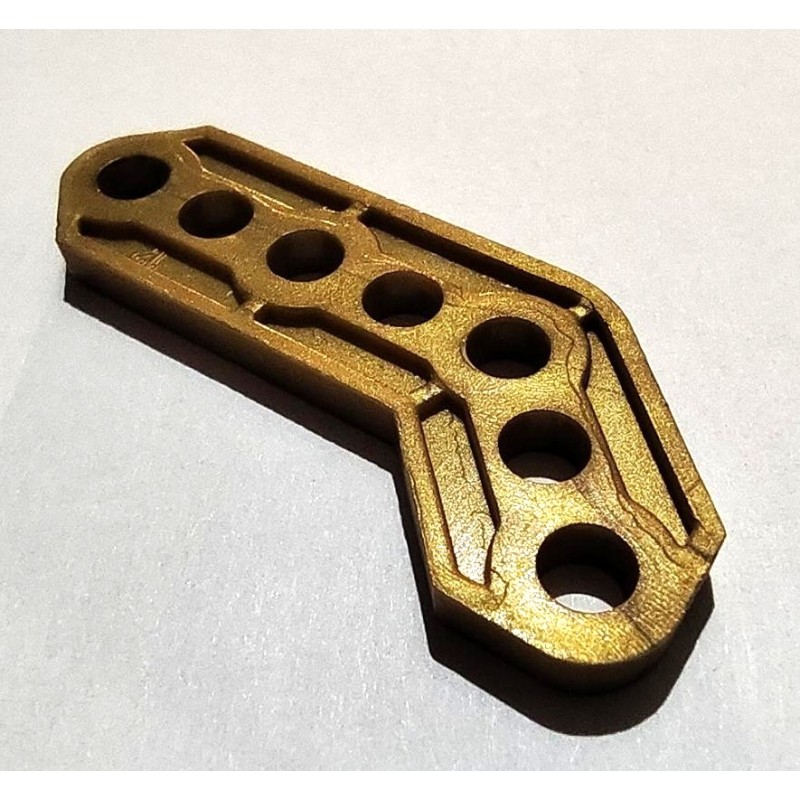 Gousset 135° plastique cuivre