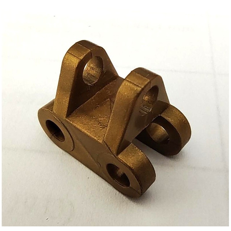 Support mobile double plastique Meccano marron