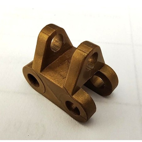 Support mobile double plastique Meccano marron