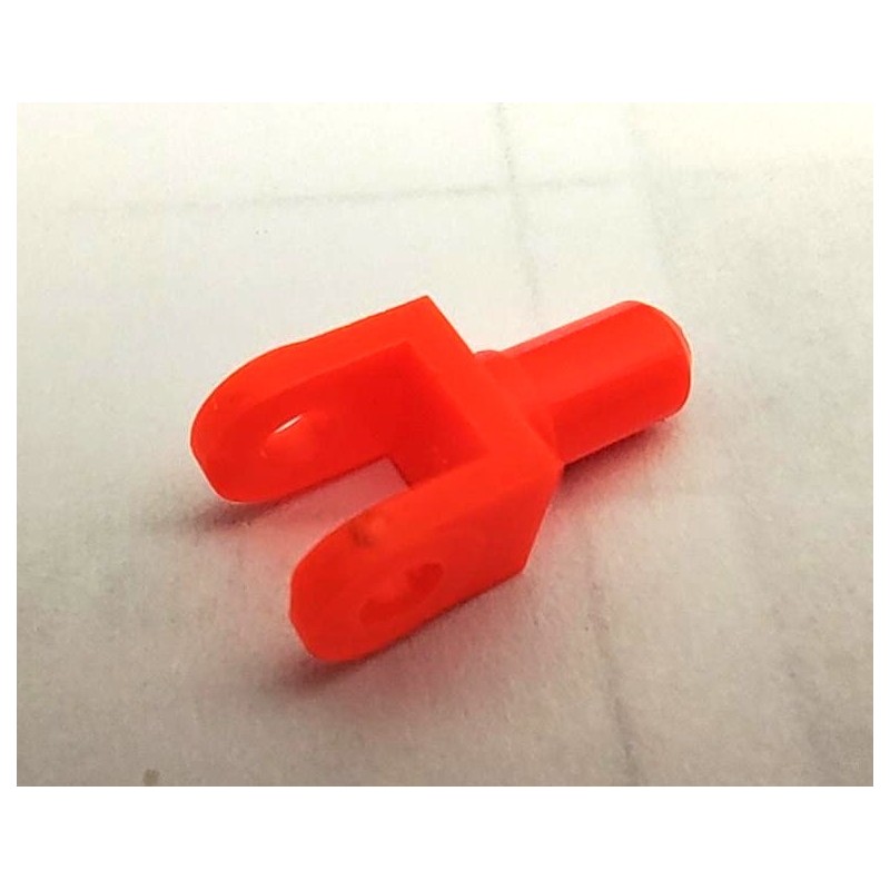 Chape de biellette de direction Meccano orange fluo