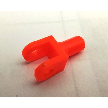 Chape de biellette de direction Meccano orange fluo