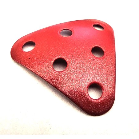 Plaque équilatérale curviligne Meccano saumon