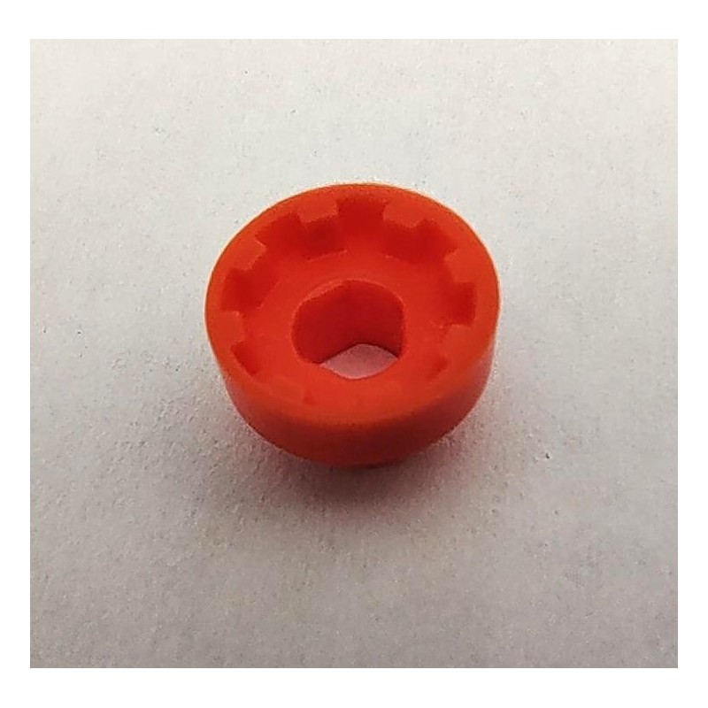 Bague d'entraînement Meccano plastique orange 3 pans