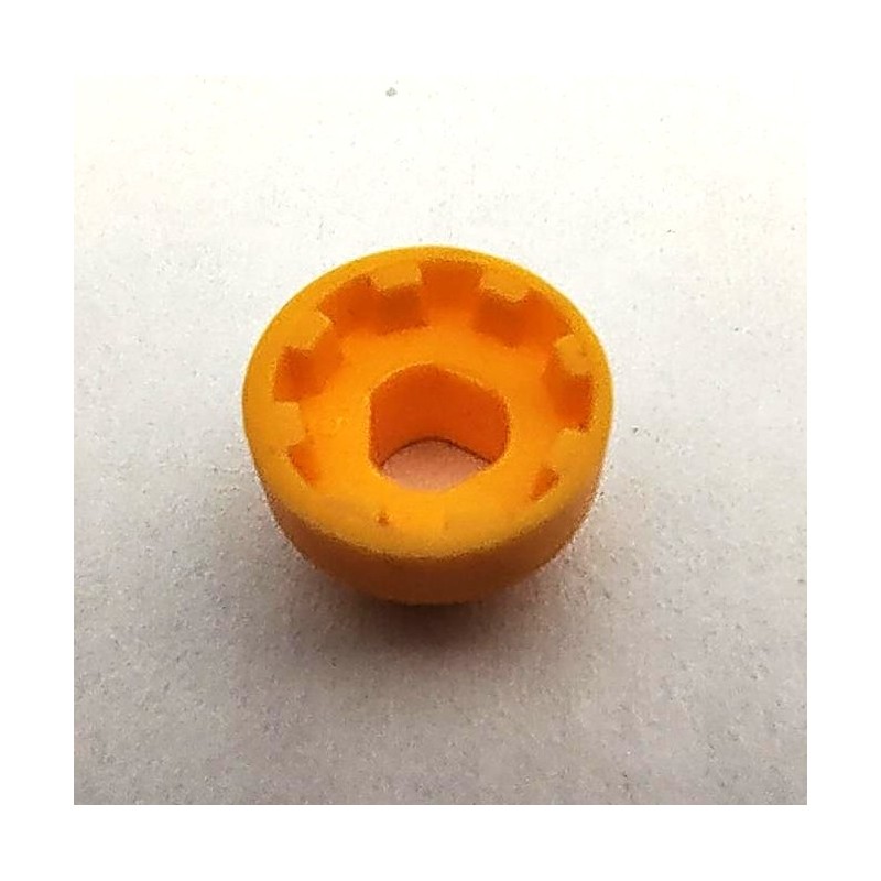 Bague d'entraînement Meccano plastique jaune 3 pans