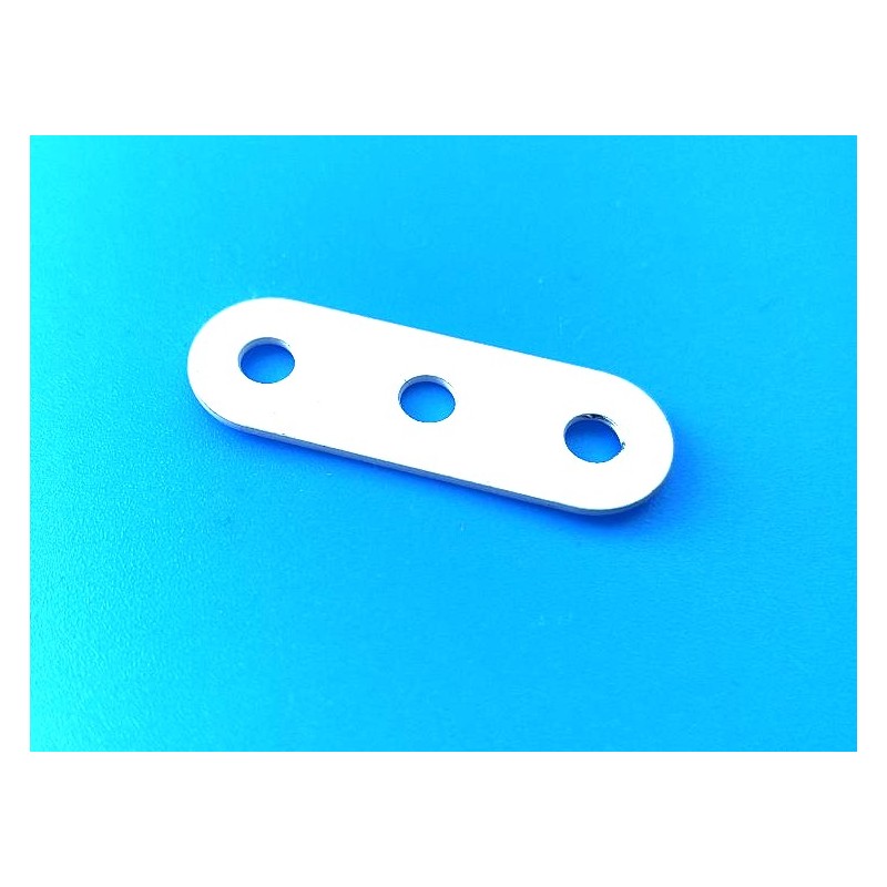 Bande Meccano 3 trous blanche