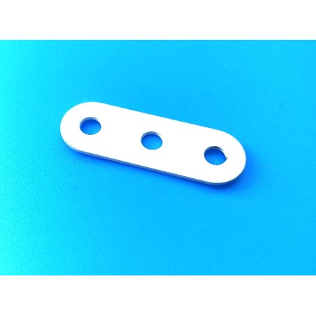 Bande Meccano 3 trous blanche