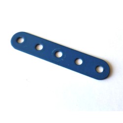 Bande Meccano 5 trous bleue