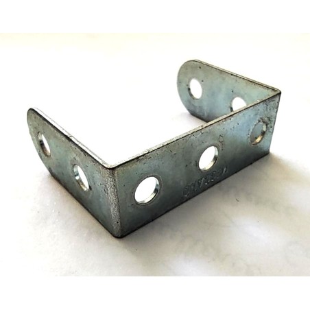 Bande coudée Meccano 2 x 3 x 2 trous zinguée