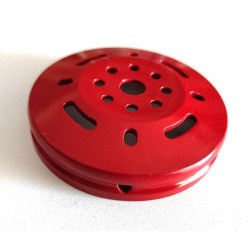Flasque de roue 78 mm rouge