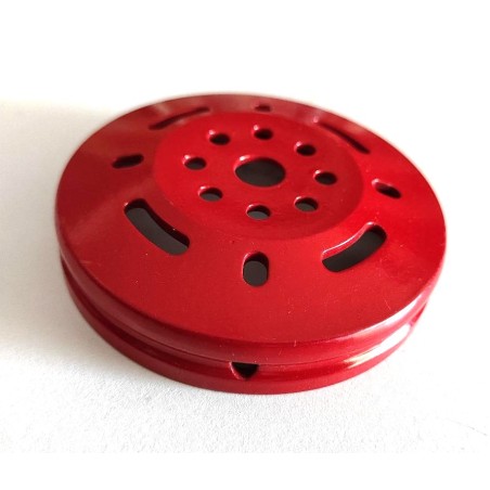 Flasque de roue 78 mm rouge