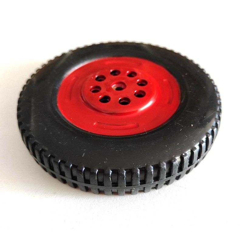 Grande roue d'automobile Meccano plastique 108 mm