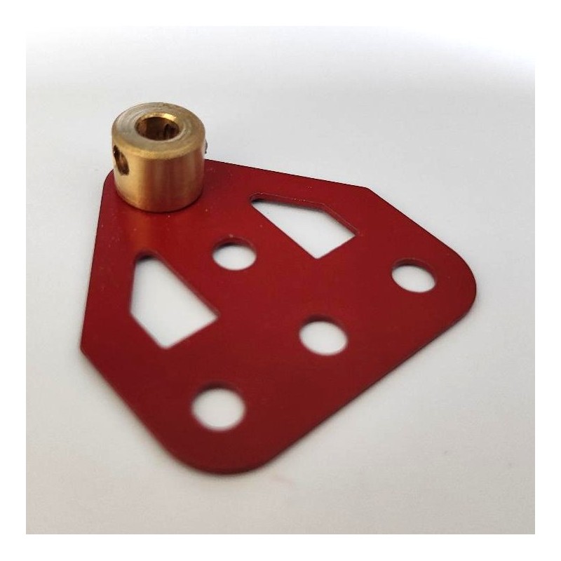 Embase plate Meccano à moyeu