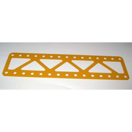 Longrine Meccano 15 trous jaune