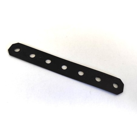 Bande flexible Meccano, plastique noir, 7 trous