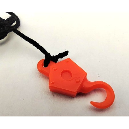 Crochet Meccano plastique orange