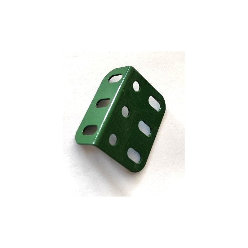Équerre cornière Meccano 3 trous verte