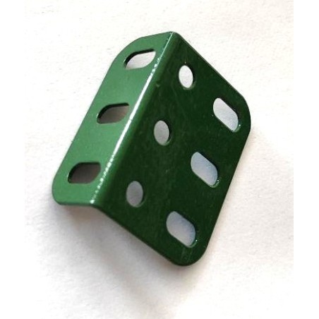 Équerre cornière Meccano 3 trous verte