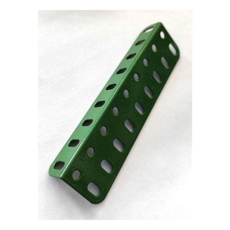 Équerre cornière Meccano 9 trous verte