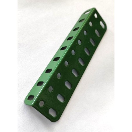 Équerre cornière Meccano 9 trous verte