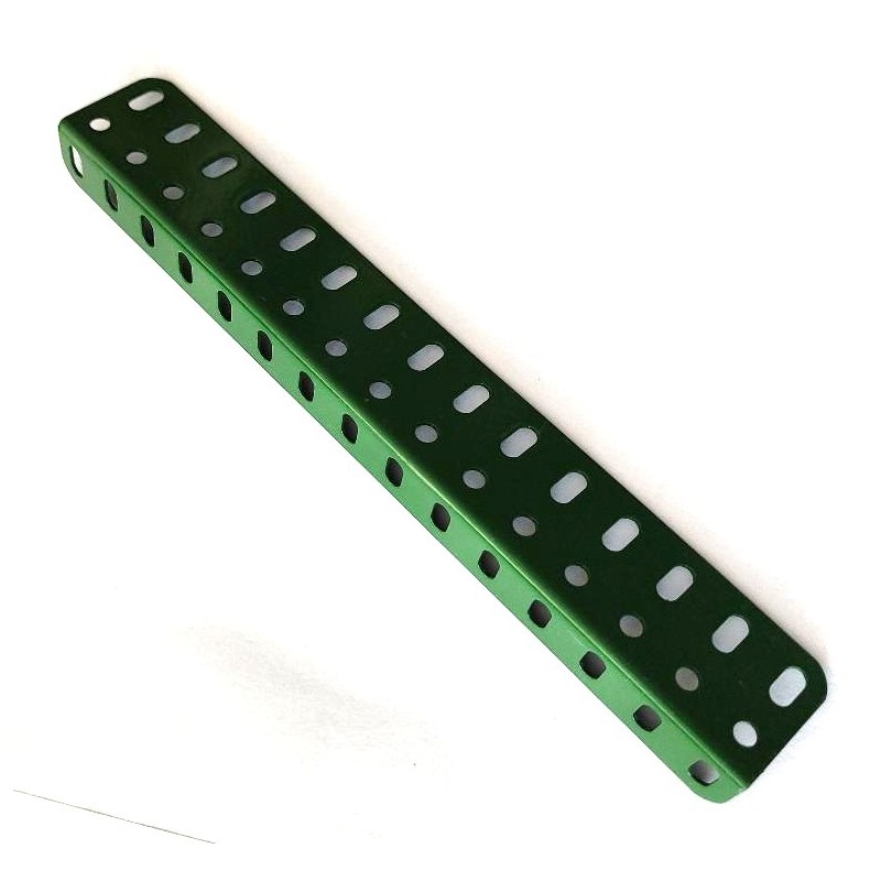 Équerre cornière Meccano 15 trous verte