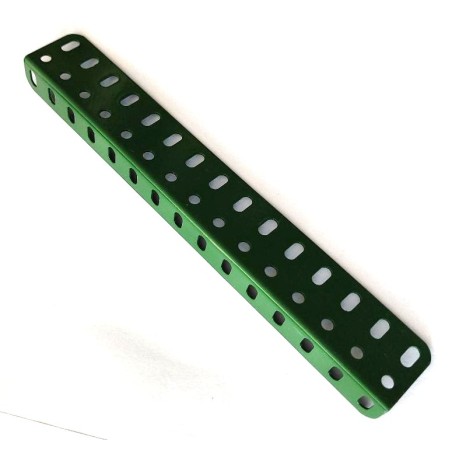 Équerre cornière Meccano 15 trous verte